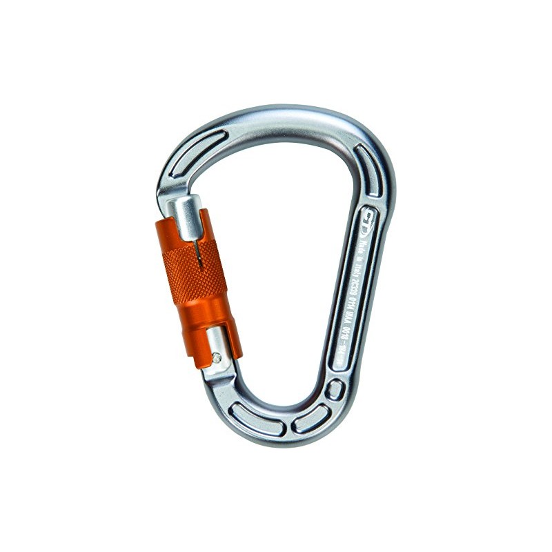 Climbing Technology Concept WG Moschettone con Ghiera Twistlock, Grigio