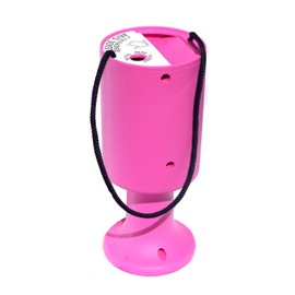 Round Handheld Plastic Charity Collection Box - Pink