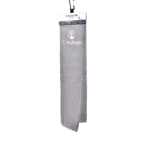 L'eufrate Tri-Fold Golf Havlusu Gri - Golf Towel Grey