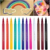 Coloured Eyeliner, White Eyeliner, Waterproof Liquid Eyeliner All Day Long-Lasting