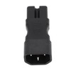3PCS Comb Power Adapter IEC320 C14 to C15 PVC and