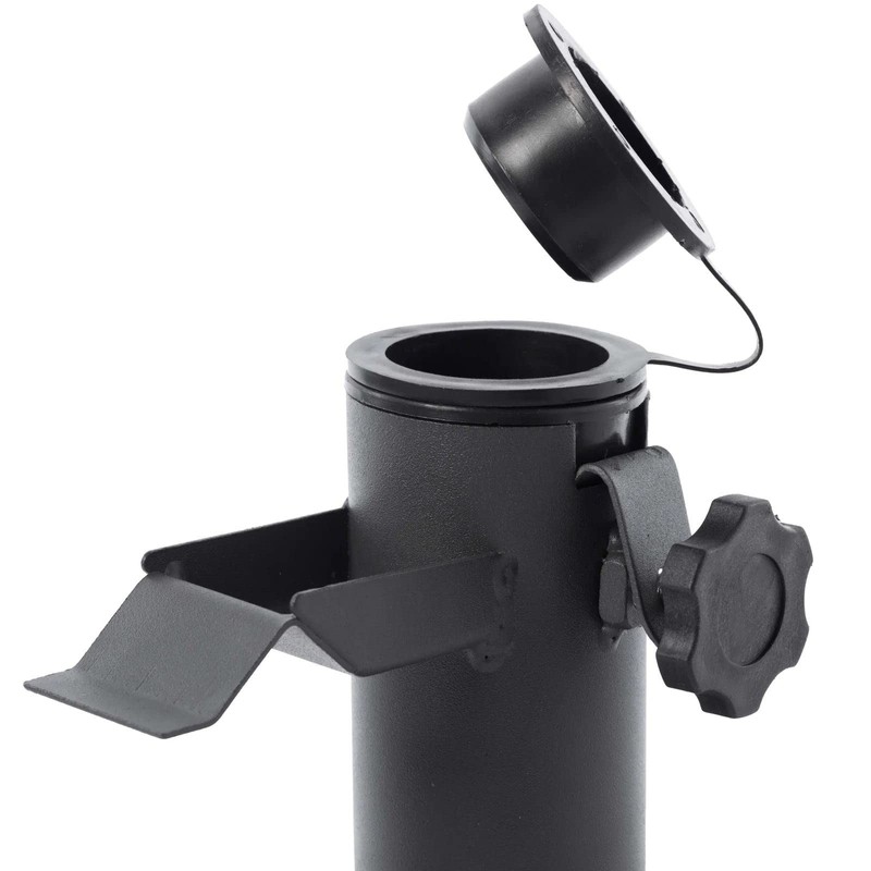 Grey Metal Balcony Umbrella Clamp | Parasol Holder For Balcony