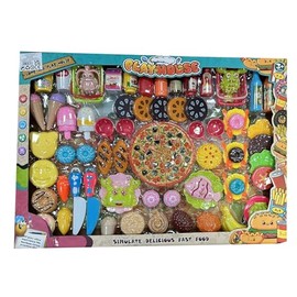 SDMAX Fast Food Toy Play Set For Kids, Kitchen Accessories, Multiple Grocery, Colourful Design, Portable And Lightweight, Pretend Play Set,, Random colour