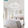 LEDIARY Ceiling Fans with Lights and Remote, 20'' Low Profile