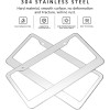 BLVD Heavy Duty 304 Stainless Steel License Plate Frame Including