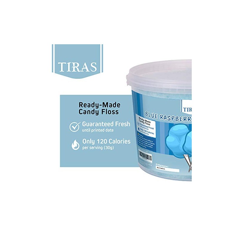 Blue Raspberry Candy Floss - Prepared Fluffy Cotton Candy, Perfect