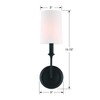Libby Langdon for Crystorama Sylvan 1 Light Black Forged Sconce
