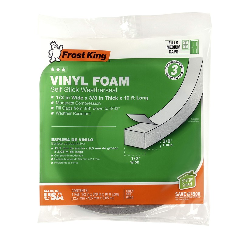 Frost King Vinyl Foam Tape - Closed Cell - Moderate