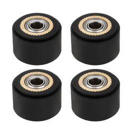 Be In Your Mind Pack of 4 Pressure Roller Wheel Bearings Brass Paper Pressing Wheel for Cutting Machine Compatible with Roland Compatible with GCC 4 x 11 x 16 mm
