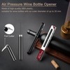 Zssxysm 2-in-1 Air Pressure Wine Opener with Foil Cutter, Air