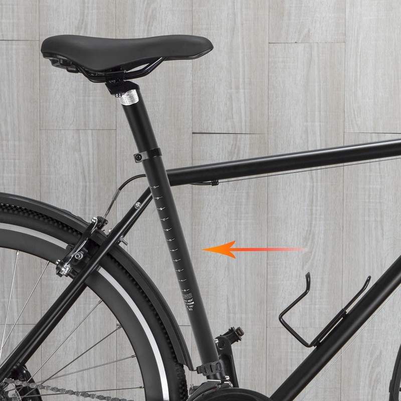 X AUTOHAUX 31.6x300mm Bicycle Seat Post Aluminum Alloy Adjustable with