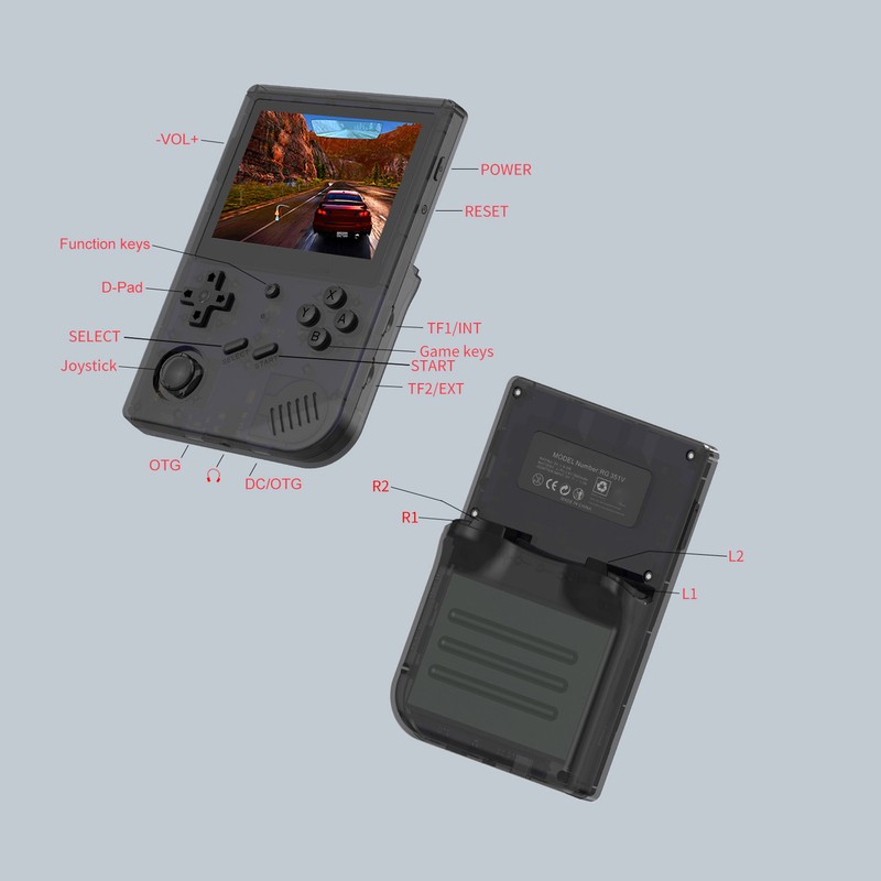 RG351V Handheld Game Console 3.5in Screen Various Games High Resoultion