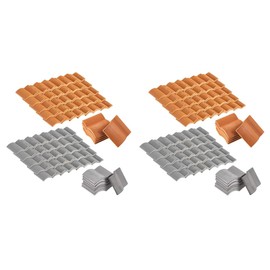 400Pcs Roof Tiles Building Set Miniature Tiles Mini Shingles Tile Landscape Garden Roofing