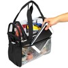 J.CARP Clear Lunch Tote Heavy Duty Stadium Bag Approved Durable