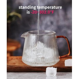 High Borosilicate Glass Mugs,Clear Coffee Mugs,Coffee Cup Small Glass Carafe Transparent Thickened Manual Pour Over Coffee Beaker with Handle for Home (350ML)