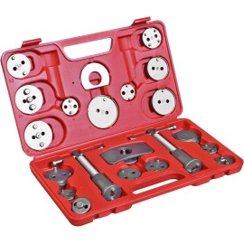 Torin 22-Piece Brake Caliper Press Tool Kit, Disc Brake Piston Compressor Set for Pad