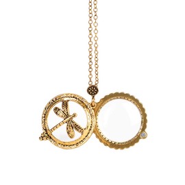 Magnifying Glass 5x Pocket Magnifier Mini Reading Magnifier Vintage Handheld Magnifier with Chain Glass Magnifying Glass Magnifying Glass Magnifier Portable Handheld Reading Magnifier for Reading