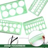 Circle Template for Drawing, 4pcs Plastic Circle Stencil Template Ruler