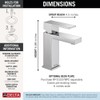 Delta Modern Chrome Bathroom Faucet 1 Hole, Single Hole Bathroom