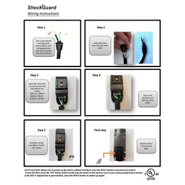 ShockGuard GFCI Replacement Inline User Attachable 3-Prongs for Pressure Washer, Inflatable Pool Pump, Above Ground Plug-n-Play hot tub (3-Prongs)