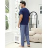 TeJoyce Mens Pyjamas Set Cotton Short Sleeve and Pants 2