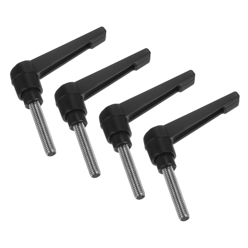 QUARKZMAN Set of 4 Clamping Lever Handles, M6 x 30