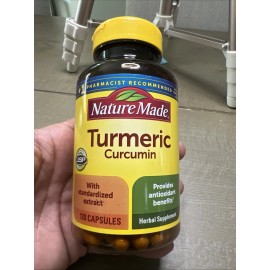 Nature Made Turmeric Curcumin 500 mg 120 Capsules Herbal Supplement for Antioxid