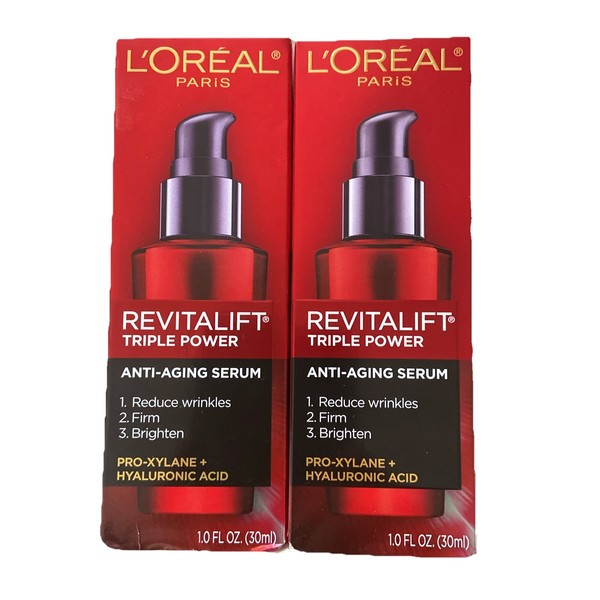 L'Oréal L'Oreal Revitalift Triple Power Anti-Aging Serum 2-Pack, 1.0 fl