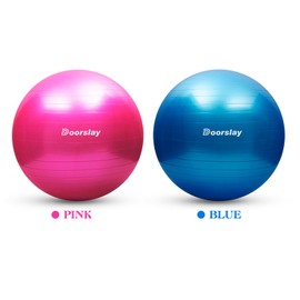 Anti-burst Yoga Ball 55cm/65cm/75cm Stability Balance Ball Pilates Barre Physical Fitness Exercise Ball with Air Pump