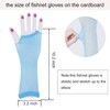 Fepdiu Women 80s Long Fishnet Fingerless Gloves Mesh Arm Sleeves