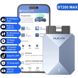 MUCAR BT200 MAX Full OBD2 Scanner All System Diagnostic AI Scan Tool Active Test