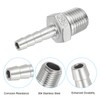 PATIKIL 304 Stainless Steel Barb Hose Fitting, 2 Pack 1/4"