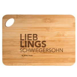 Mr. & Mrs. Panda Bamboo Chopping Board Son-in-Law Gift, Wife of Son, Kitchen Board, Saying, Wooden Board, Marriage, Gift Idea, Daughter