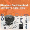 Mtanlo 58mm Cylinder Piston Kit For Husqvarna 395 395XP chainsaw