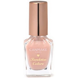 Canmake Foundation Colors 04 Pale Pink Self Nail Foundation Nail Foundation Glossy, Quick Drying, Glossy, Sheer, 0.3 fl oz (8 ml)