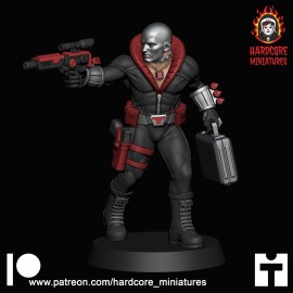 Character Chrome Face 32mm army builder set 1 3d printed minis tabletop hardcore miniatur