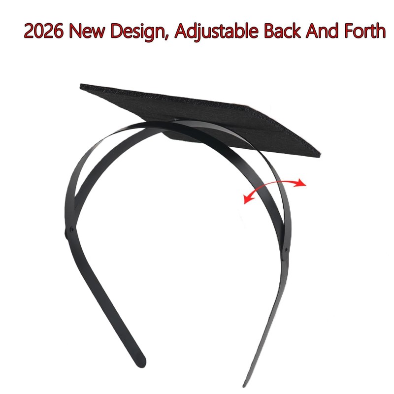 Macute Adjustable Graduation Cap Headband Insert Support Wearing From Multiple