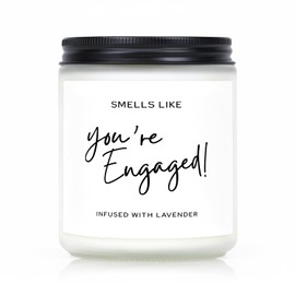 Engagement Gifts for Couples, Engagement Candle 7Oz, Best Engaged Gift for Women Men, Lavender Scented Engaged Candle