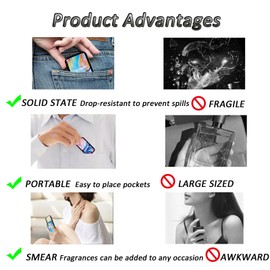 gcdat 4 PCS Solid Balm Set Solid Perfume Portable Pocket Balm Perfume Perfect for Travel Use Natural Fragrance Parfum for Men and Women