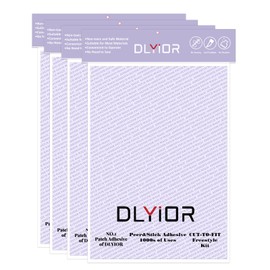 Patch Magic Adhesive, Washable Double-Sided Glue for Iron On Patches and Cut to Fit Freestyle Girl Scout Patches Kit.(4 Pack)