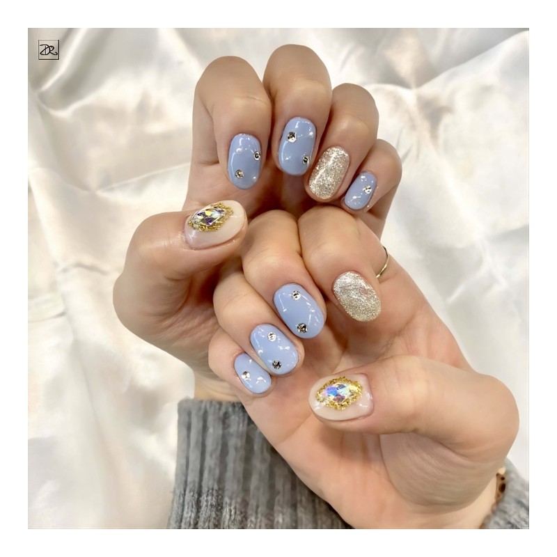 Dara Beauty January Art of the MonthStone Pearl Nail❣ /