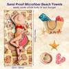 YISUMEI Oversized Microfiber Beach Towel Sand Free Quick Dry Lightweight