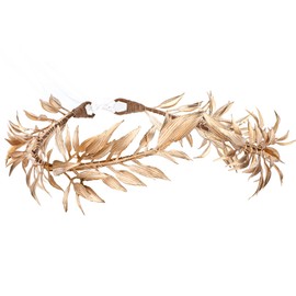 MOSTORY Handmade Greek God Crown for Men’s Wedding Gold Leaf Headband for Toga Costume Royal King’s Crown Tiara for Mardi Gras Pride Adult Carnival Cosplay Medieval Hair Accessory