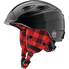 ALPINA Unisex - Children, GRAP 2.0 JUNIOR ski helmet, black-lumberjack, 51-54 cm