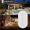 SINCELIGHT Oval LED Bulkhead Light for Wall and Ceiling Mount,