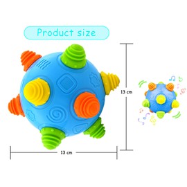 Umberdom Vibrating Ball for Babies Music Jiggly Ball Sensory Toy for Toddlers Children Kids