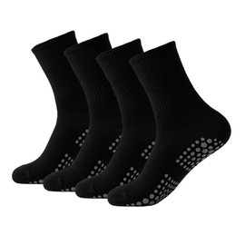 Rutschfeste Damen-Socken, 2 Paar, Baumwolle, Yoga, rutschfest, für Pilates, Yoga, Ballett, Sport, Größe 36-43,, Nior, 37-44