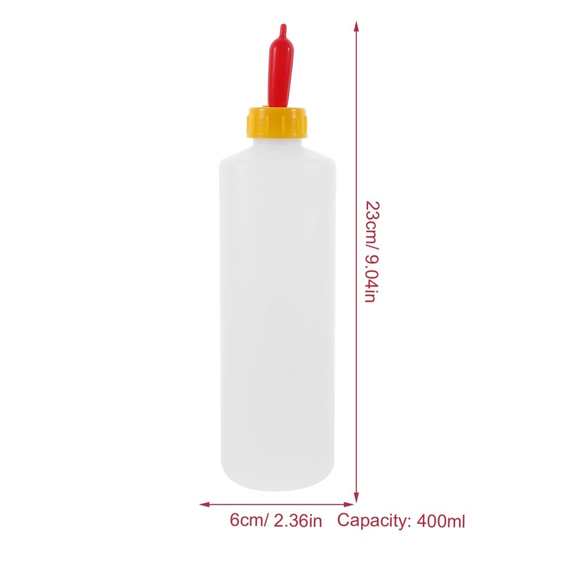 DOITOOL 5pcs 400ml Lamb Feeding Bottle, Small Animal Milk Bottle