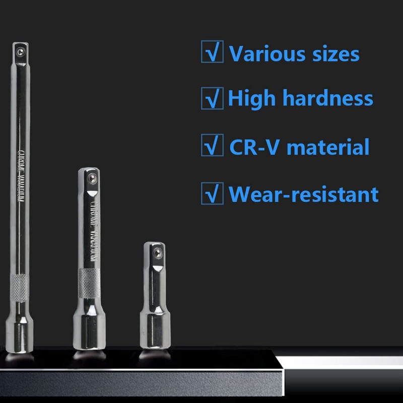 3-Piece Tilt Extension Set Socket Spanner Extension Adapter Socket Set