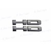 Auto 3PCS OVERLAY Matte Black SIERRA HD Emblems Fit 2024+